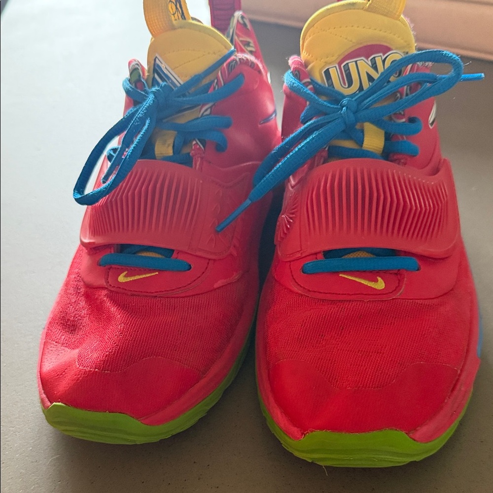 Nike Uno Giannis Vibrant Red and Blue Sneakers